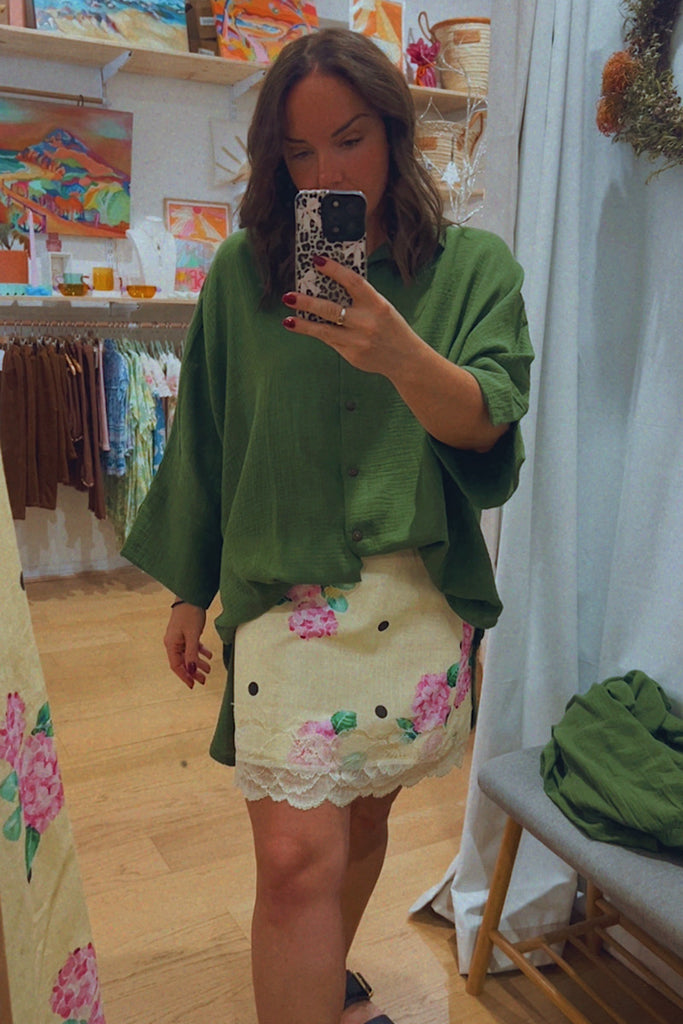 Hydrangeas Mini Skirt