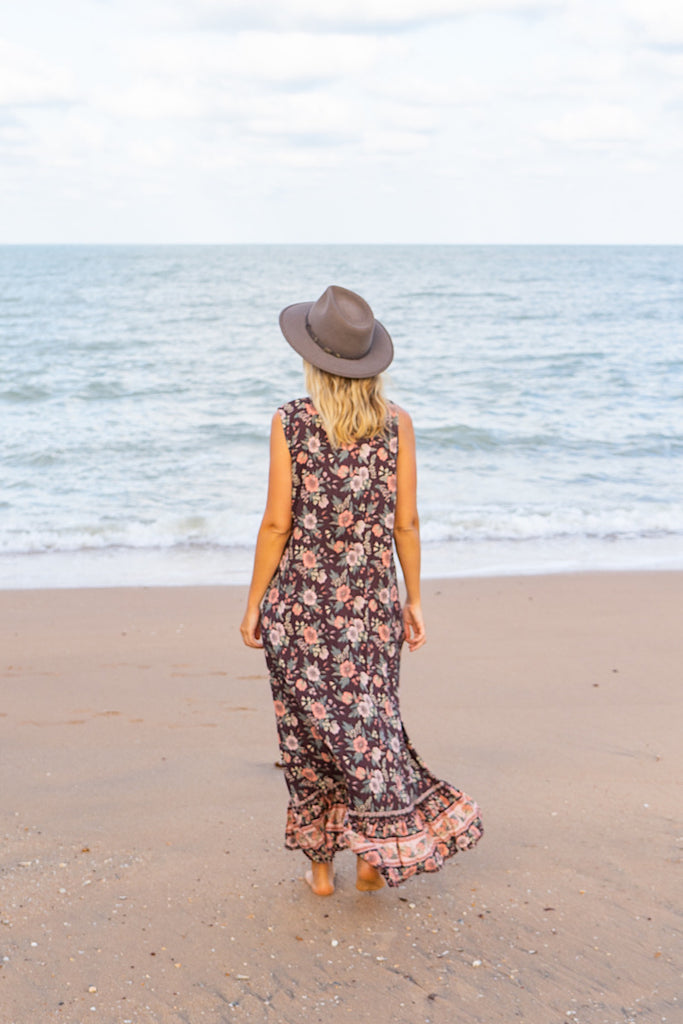 Flutter Maxi in Blossom Brown